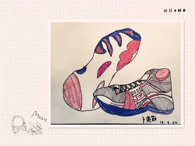 原色视界|写生《运动鞋》