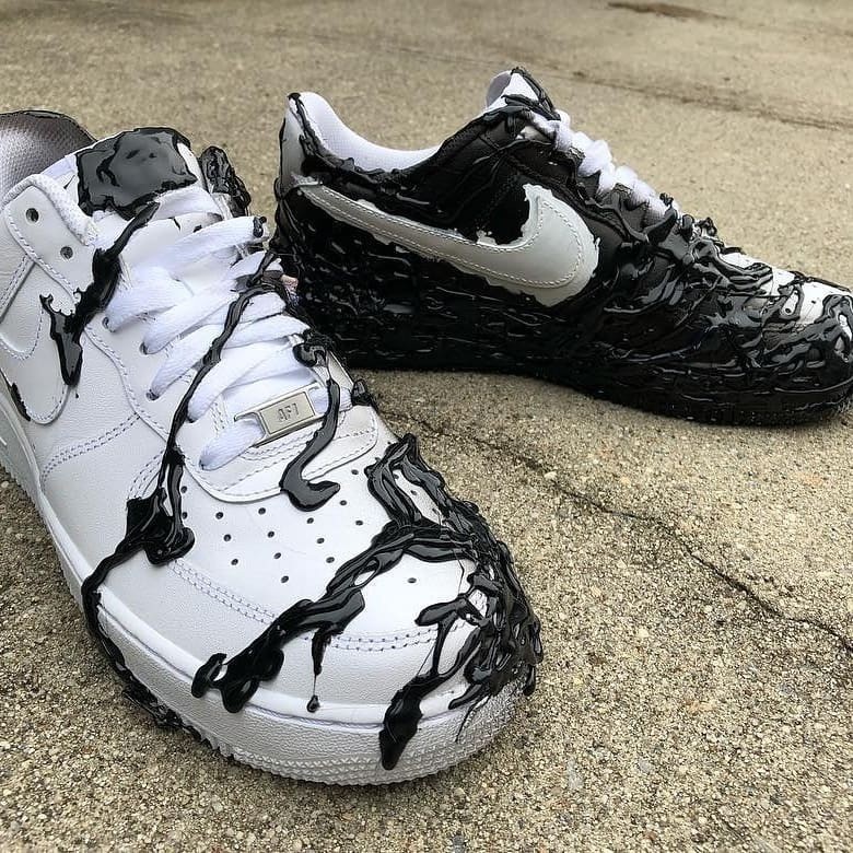 毒液来袭！硬核定制Nike小白鞋与箱包系列，逼真设计引爆潮流